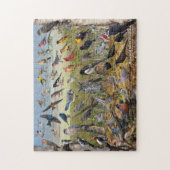 カンザスの裏庭の鳥 ジグソーパズル (縦)