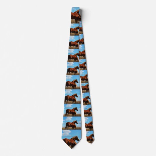カンザスの馬のタイ ネクタイ (正面)