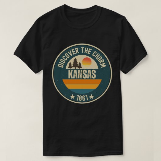カンザスを堪能 - あらゆるファンのためのデザイン Tシャツ (デザイン正面)