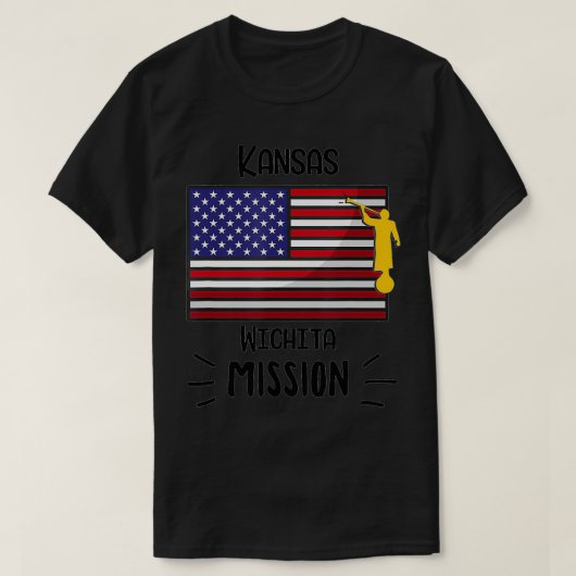 カンザスウィチタ・モルモンLDS宣教師ギフト Tシャツ (デザイン正面)