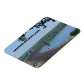 カンザスウィルソン湖ダムスクエアマグネット マグネット (左側)