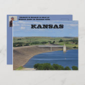 カンザスウィルソン湖南ルーカスKsポストカード ポストカード (正面/裏面)