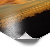 カンザスウィンドミルサンセットシルエットフォト/ポスター フォトプリント            (角)