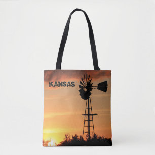 カンザスウィンドミルサンセットトートバッグ トートバッグ