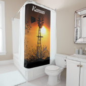 カンザスウィンドミルサンセット シャワーカーテン (インサイチュ)