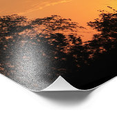 カンザスウィンドミルシルエットサンセットフォトプリント フォトプリント            (角)