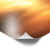 カンザスウィンドミルシルエットサンセットフォトプリント フォトプリント            (角)