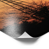 カンザスウィンドミルシルエットサンセットフォトプリント フォトプリント            (角)