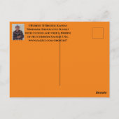 カンザスウィンドミルシルエットサンセットポストカード ポストカード (裏面)