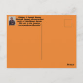 カンザスウィンドミルシルエットサンセットポストカード ポストカード (裏面)