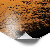 カンザスウィンドミルシルエットサンセット フォトプリント (角)