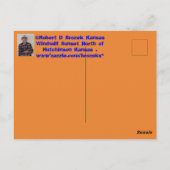 カンザスウィンミルサンセットポストカード。 ポストカード (裏面)