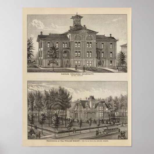 カンザスウェスレヤン大学 ポスター (正面)