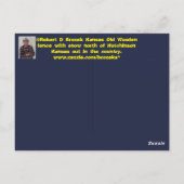 カンザスウッドフェンス冬ワンダーランドポストカード ポストカード (裏面)