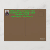 カンザスオスの箱シェルタートルポストカード ポストカード (裏面)