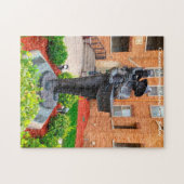 カンザスオルガングラインダー。クリスマスグリーティング ジグソーパズル (横)