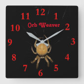 カンザスオーブウィーバースクエアクロック スクエア壁時計 (正面)