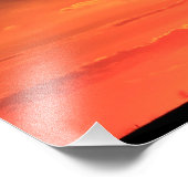 カンザスカントリーサンセットシルエット写真の拡大 フォトプリント            (角)