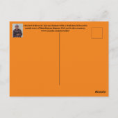 カンザスカントリーメールボックスのシルエットポストカード ポストカード (裏面)