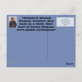 カンザスカントリー干しベールのフィールドのポストカード ポストカード (裏面)