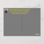 カンザスカントリー雪銀行のポストカード。 ポストカード (裏面)