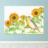 カンザスキャンバスアート キャンバスプリント (インサイチュ (ウッドフロア))