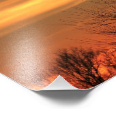 カンザスクリスマス2021カラフル夕日（雲あり） フォトプリント            (角)