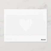 カンザスグレー州マップシェイプハート切り出しカンサン ポストカード (裏面)