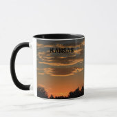 カンザスサンセットカラフル雲。 マグカップ (左)