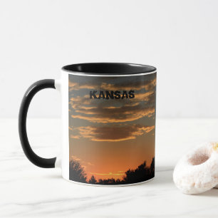 カンザスサンセットカラフル雲。 マグカップ