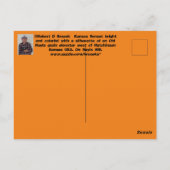 カンザスサンセットシルエットグレーンエレベータポストカード ポストカード (裏面)