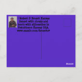 カンザスサンセットツリーシルエットポストカード ポストカード (裏面)