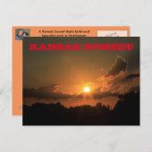 カンザスサンセットポストカード ポストカード (正面/裏面)