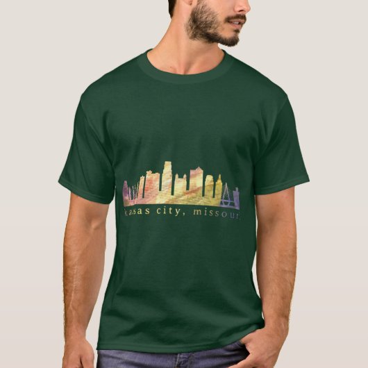 カンザスシティのスカイライン ペイント 3 Tシャツ (正面)