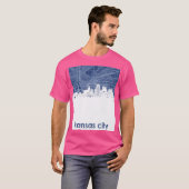 カンザスシティのスカイライン 4 Tシャツ (正面フル)