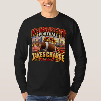 カンザスシティのフットボールがチャージする試合の日 Tシャツ