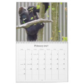 カンザスシティの動物園の低地のゴリラ カレンダー (2月 2027)