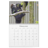 カンザスシティの動物園の低地のゴリラ カレンダー (2月 2026)