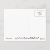 カンザスシティの市街地のチルトシフト・ミニチュア写真 ポストカード (裏面)