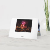 カンザスシティの広場ライト上の緑の花火 シーズンカード (裏面)