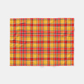 カンザスシティの責任者のフットボール・チームは格子縞を着色します フリースブランケット (正面(横))