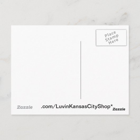 カンザスシティの都心の図書館は駐車場を予約します ポストカード (裏面)