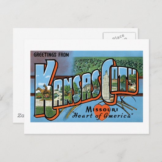 カンザスシティよりこんにちは ポストカード (正面/裏面)