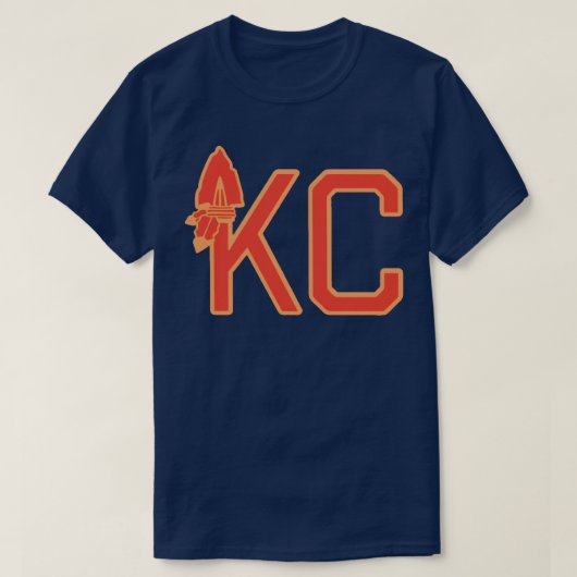 カンザスシティアローヘッドKCMO KCK 14 Tシャツ (デザイン正面)
