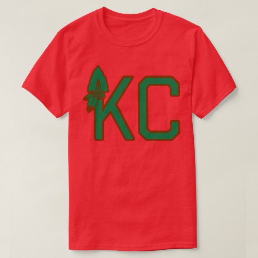 カンザスシティアローヘッドKCMO KCK 1 Tシャツ (デザイン正面)
