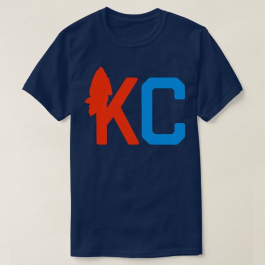 カンザスシティアローヘッドKCMO KCK 8 Tシャツ (デザイン正面)