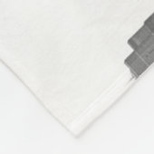 カンザスシティアーバンスカイライン、モノクロ写真 フリースブランケット (角)