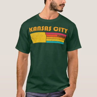 カンザスシティカンザスヴィンテージ動揺して土産 Tシャツ