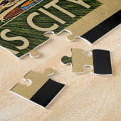 カンザスシティジグソーパズルミズーリヴィンテージトラベル ジグソーパズル (側面)