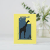 カンザスシティズーズミズーリヴィンテージキリン ポストカード (スタンド正面)